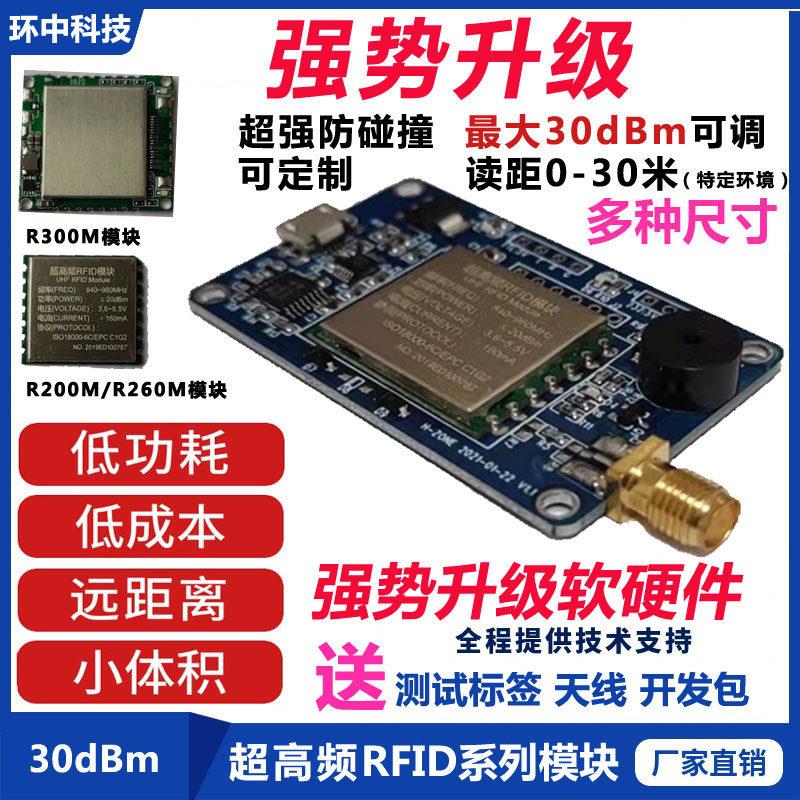 UHF超高频RFID电子标签阅读写器模块射频读卡器温度测量R2000厂家图片