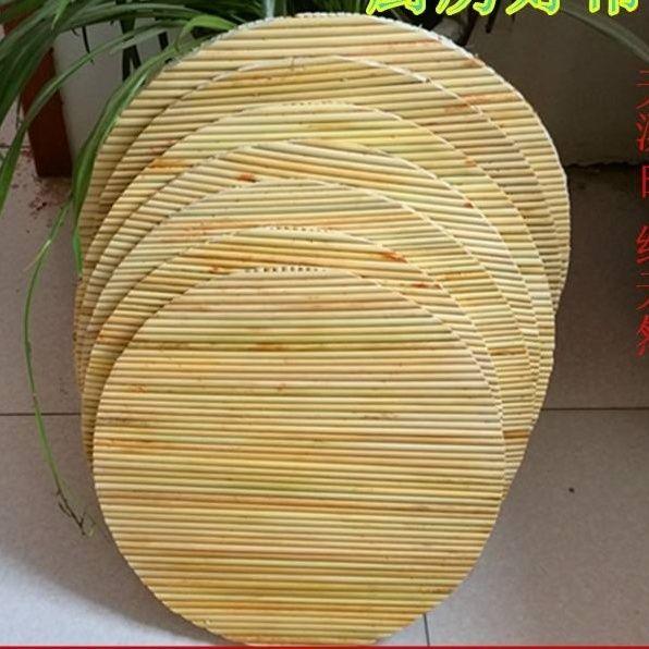 纯手工高粱杆盖帘老式拍盖 盖子圆盖通用锅排家用饺子帘 透气篦子