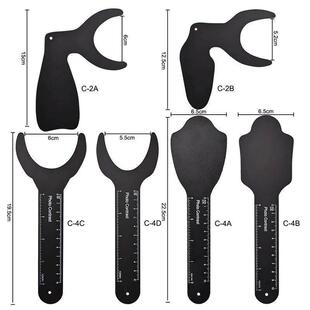 6Pcs/Set Dentist Dental Photo Contrast Black Background Boar