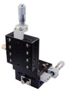 XYZ轴50*50LDV50-LM-C2交叉导轨型千分尺旋钮位移平台微调架