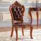 实木餐椅J家用做旧法式 063椅子欧式 复木椅餐厅古靠背美椅 XTJ ^式