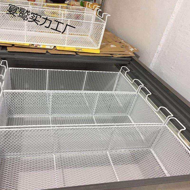 冰柜冷藏内部置物架分隔栏收纳筐挂钩悬挂式浴室厨房储物挂篮