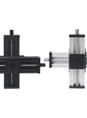 link cnc十字T型丝杆手轮步进电机XY轴4080U型铝型材滑台