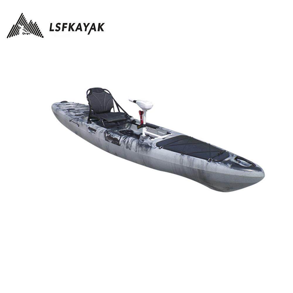 滚塑皮划艇 塑料硬艇单人马达船带座椅 钓鱼马达船动力强劲可调节