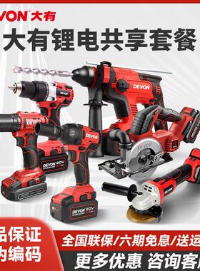 大有5401全能充电电锤钻电镐锂电冲击钻打混凝土家用无刷电动工具