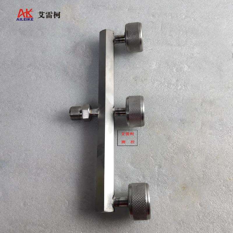 一转三快拧接头多接口活动快速三通螺纹转压力表校验台