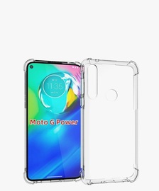 适用 摩托罗拉Moto G Power  XT2041-4 6 7 DL透明硅胶四角手机壳 防摔保护套 保护壳 钢化膜