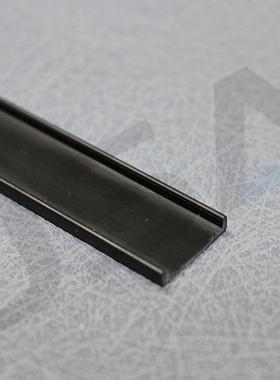 RUS厂家销V售PC塑料外墙分隔m条黑色mU型滴水线槽0*2薄厚两款