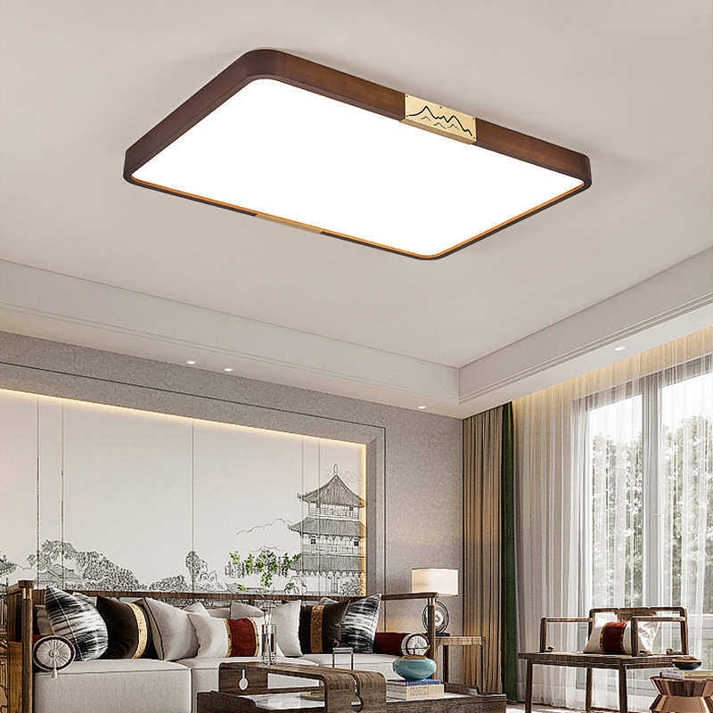 书房家用屋餐厅别墅中式护眼客厅自建房实木全卧室新吸顶灯灯灯具,家装灯饰光源,智能吸顶灯,淘宝优惠券,粉丝福利购,淘宝优惠卷