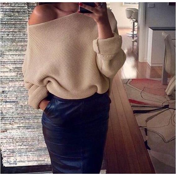 size long off tops sweater sweater pullover women for