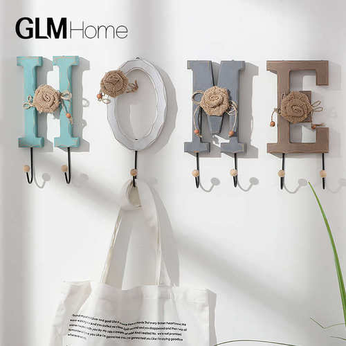 创意钥匙挂钩衣帽钩玄关门口置物架壁挂衣架服装店铺房间墙上驰兆