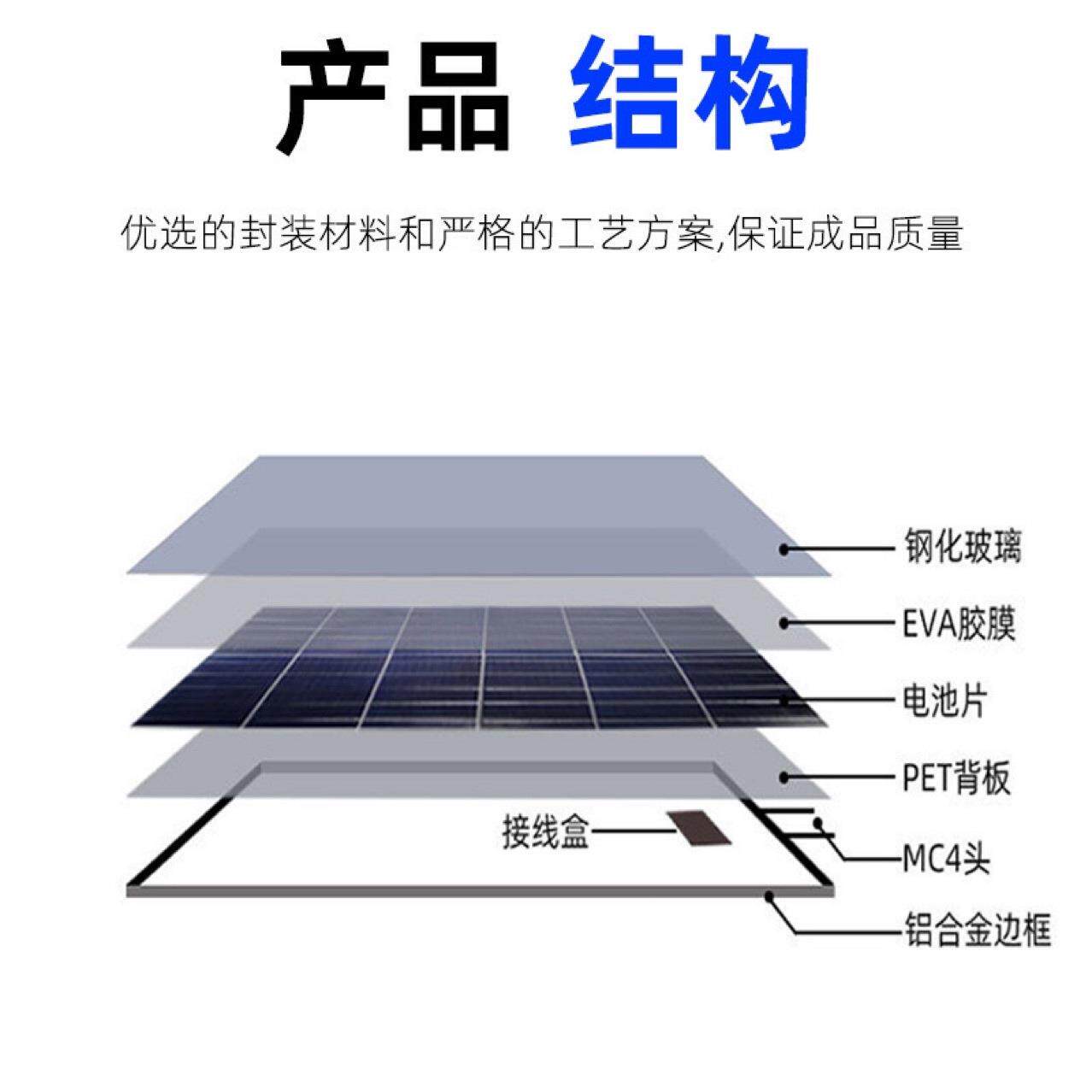 太阳能板550W单晶硅电池板太阳能光伏组件系统发电光伏板现货