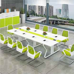 长桌会议培桌员工训桌大小型会桌简约办公议家具接洽255待谈桌子