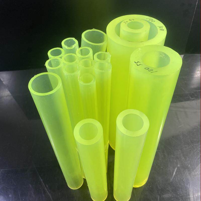 聚氨酯管 PU牛筋棒零切 黑色优力胶管 红色弹力胶CNC车床加工定制