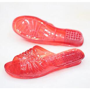 熟胶拖鞋水晶家用透明防滑家居室内浴室生日搞笑姐妹加厚平底拖
