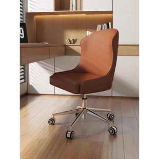 电脑椅家用简约书房椅无扶手办公椅会议室开会椅子可升降旋转皮椅