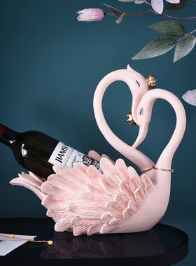 现代家居红酒架摆件客厅酒柜餐桌玄关装饰品酒托 托摆件乔迁新居