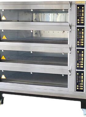 新麦SK2-923HG大玻璃三层六盘九盘十二盘电炉烘焙设备商用SINMAG