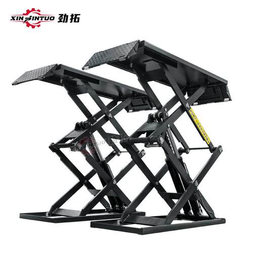 厂现货剪式举升机挖地坑超JSL-3000薄小免汽车家保养维剪修设备