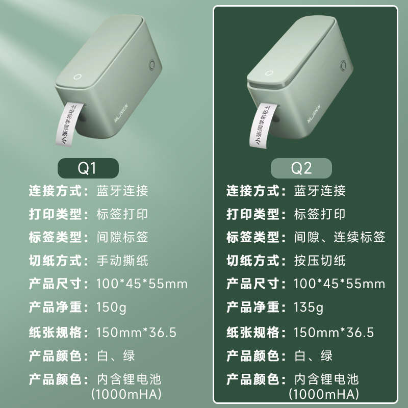 得力标签打印机小型家用不干胶便签热敏打印日期打码机打价格标签