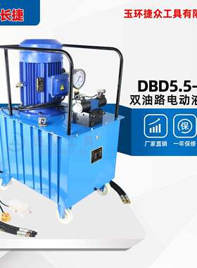 长捷 双油管电动泵DBD5.5-DS2 功率5.5KW压力70兆帕 双油路高压泵