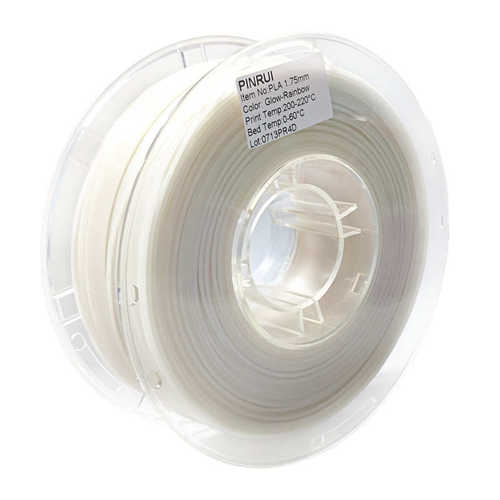 品锐PINRUI 3d打印耗材 PLA夜光彩虹1.75mm 夜光渐变多色 夜光PLA