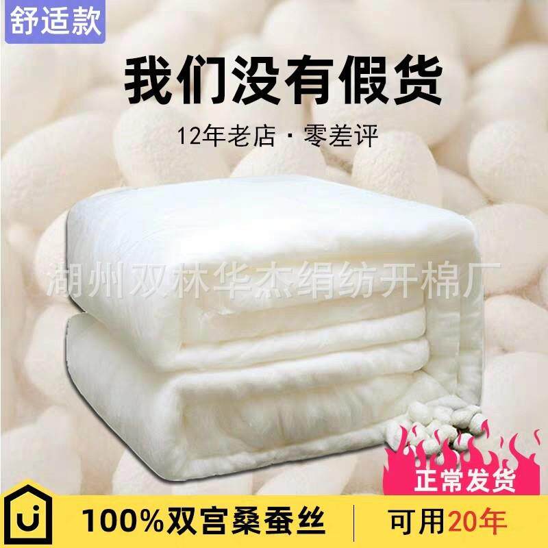 厂家直销蚕丝被光胎裸丝蚕丝桑蚕丝优等长丝被芯 一斤一片