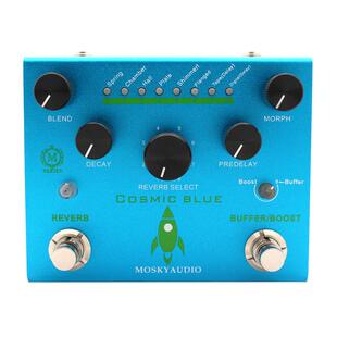 MOSKYAUDIO COSMIC BLUE 多模式 多音色 电木吉他 数字混响效果器