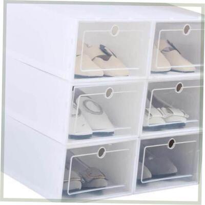 3PCS Transparent plastic shoe box dustproof Shoes cabinet