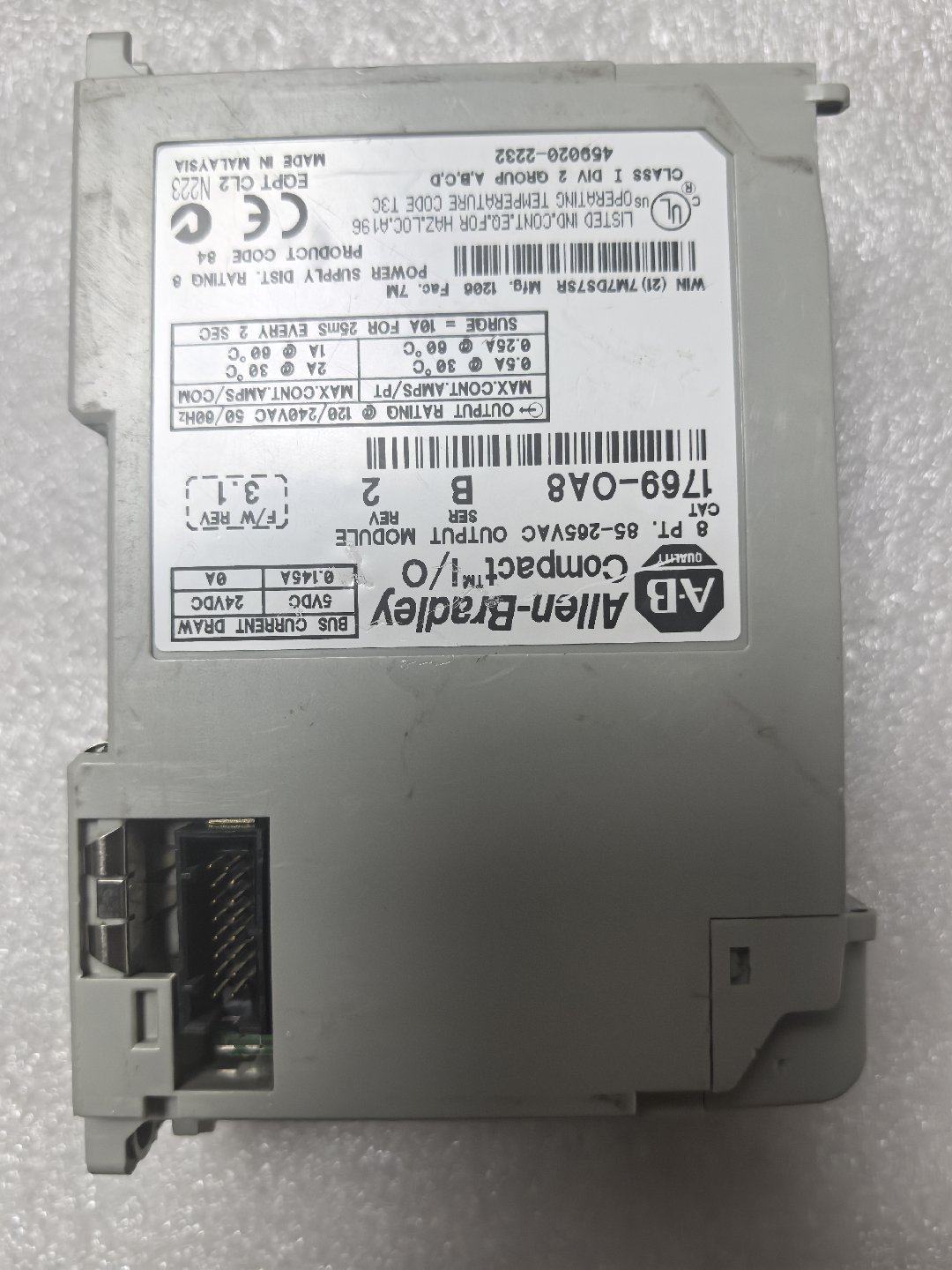 AB，1769-OA8，功能完好