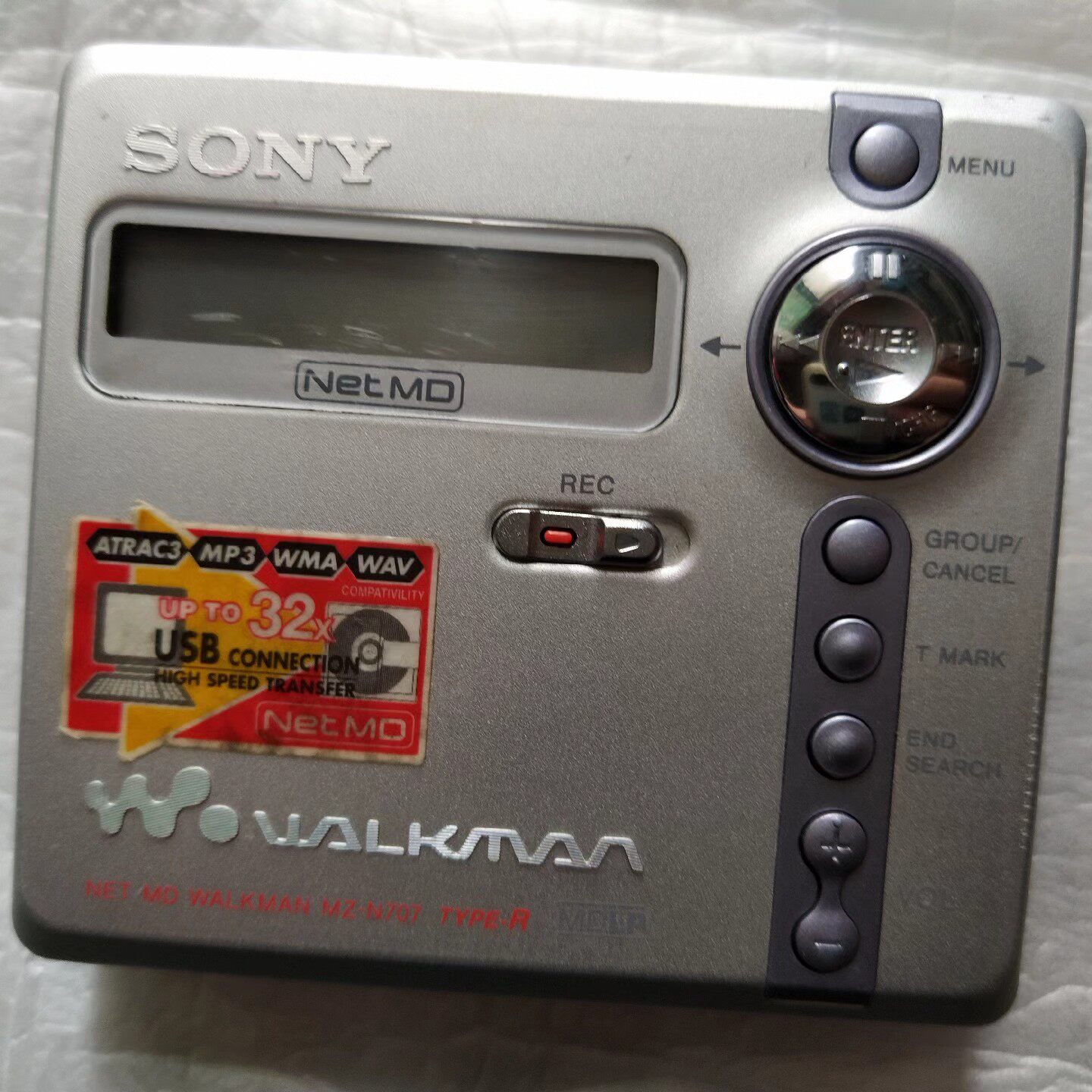 소니 MD 워크맨 MZ-N707 실버 풀패키지 (녹음/재생 완벽 보장) 2