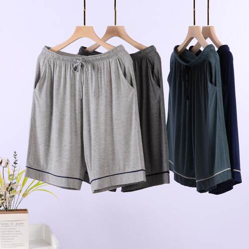 6 Men Fleece Casual Lounge Shorts Pockets 5XL Pack
