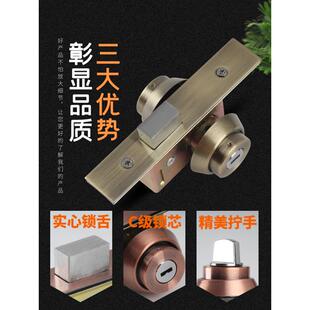 厂家直销329有框门锁地弹门铝合金门锁双锁头隐形锁有框玻璃门肯