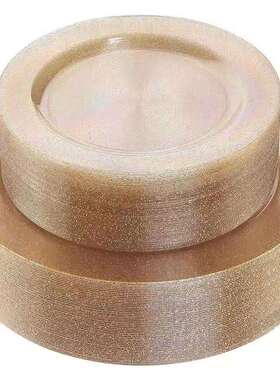 100个一次塑料餐盘PS金粉银粉葱粉盘大小盘装平盘外贸稀音亚马逊