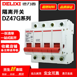 德力西小型隔离开关，dz47g1p2p3p4p32a-100a隔离闸开关断路器