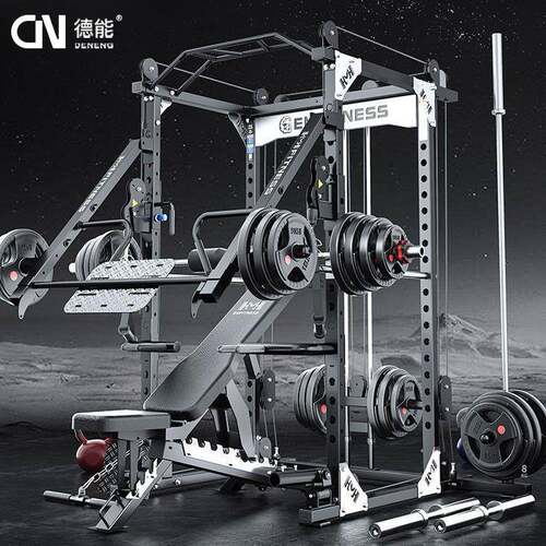 健身房商用多功能框式深蹲架举重卧推高位下拉龙门架综合训练器械