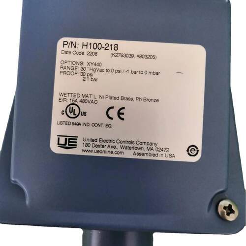 美国UE原装期货 J120K-544-M408-0140  压力开关