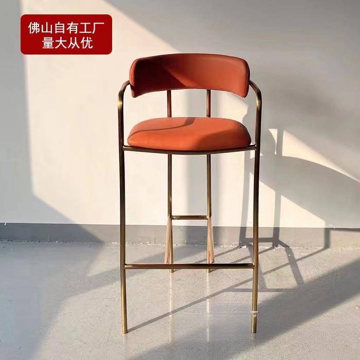 时尚餐椅吧椅现代简约轻奢高脚吧凳个性吧台凳有扶手舒适椅子高凳