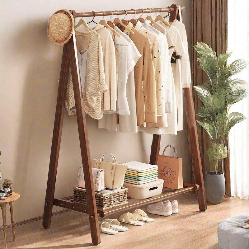 实木衣架落地家用挂衣架室内挂衣服架子木质简易晾衣架卧室衣帽架,住宅家具,衣帽架,淘宝优惠券,粉丝福利购,淘宝优惠卷