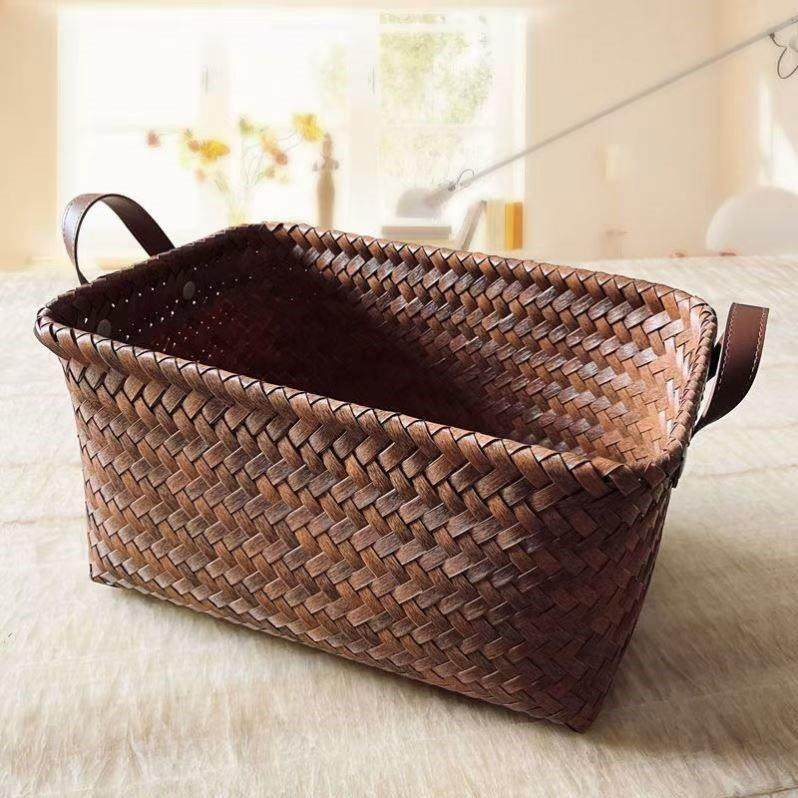 手提炭篮炭炉龙眼木炭橄榄核桃炭户外炭钵提梁装炭盆茶室茶道配件