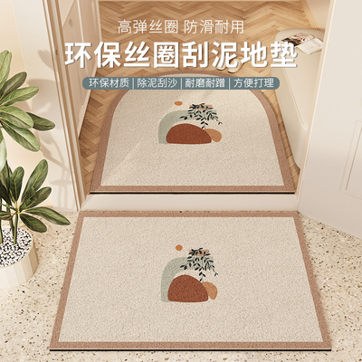 入户门地垫耐脏轻奢高级感门内丝圈加厚进门玄关防滑家用门口门垫