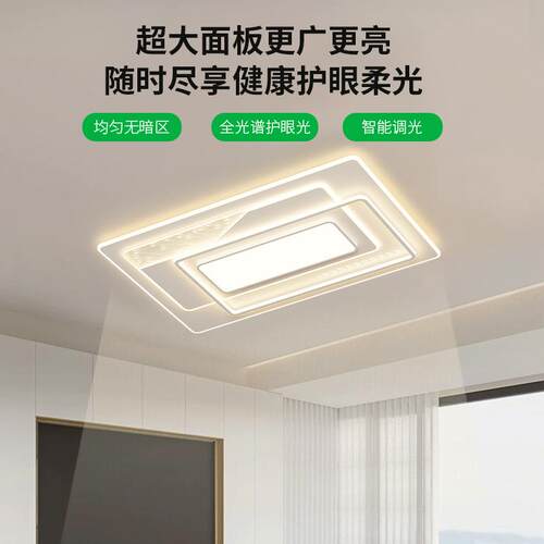 客厅主灯北欧现代简约大气轻奢吸顶灯全光谱LED护眼中山灯具 448L