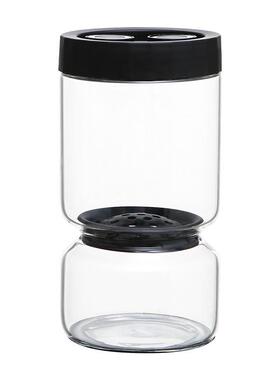 高硼硅玻璃泡菜罐带过滤器的泡菜容器带盖防漏腌咸菜翻盖罐家密封