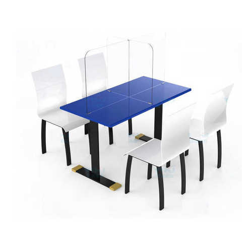 企点广告透明亚克力隔离挡板 学校课桌食堂安全防护飞沫隔离挡板