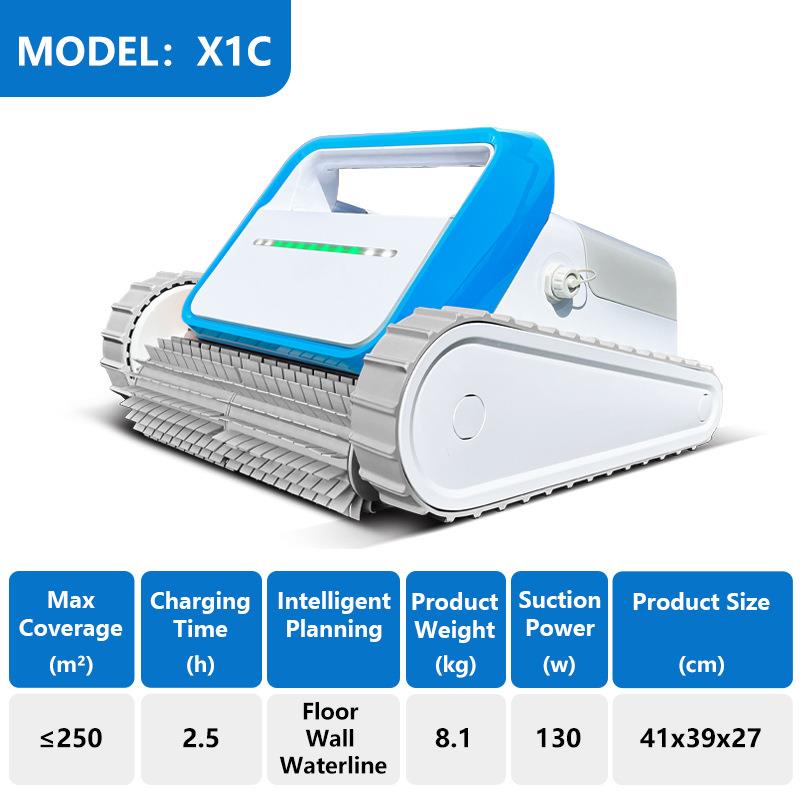 大功率泳池吸污机续航久吸尘器无绳式清洁器全自动智能泳池机器人