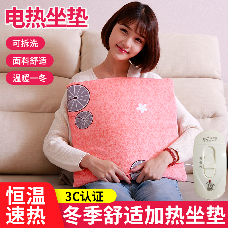 天狼星加热坐垫女多功能加热垫插电办公室电热可拆洗电热毯小