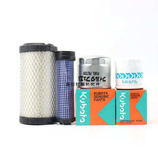 微挖山推挖掘机SE17R-9A久保田机油滤芯柴油格空气滤清器保养配件