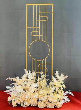 新款庆婚艺道具中式梦里香风婚屏礼58301场景装饰架布置舞台铁背