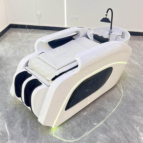 发端全自动智能电按X89摩洗头床理发店廊环专用带熏蒸水循动头疗