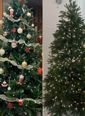 串圣诞诞树绿线铜灯丝灯超长UUY圣藤条花环装饰100米200米